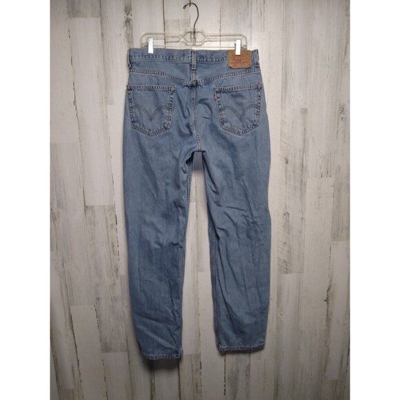 VTG 2000s Levi's 550 Relaxed Fit Blue Cotton Jeans Mens 36x34 Y2K (34x33) - Picture 4 of 7